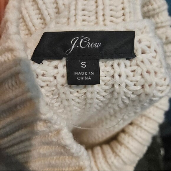 J. Crew Pocket Front Turtleneck Sweater in Ivory Size - Picture 5 of 9